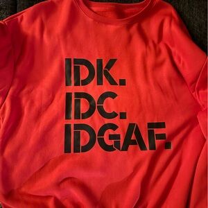 Red Graphic Sweatshirt